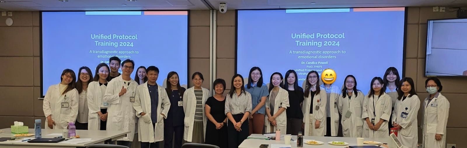 凌悅雯博士為香港心理健康專業人員授課。